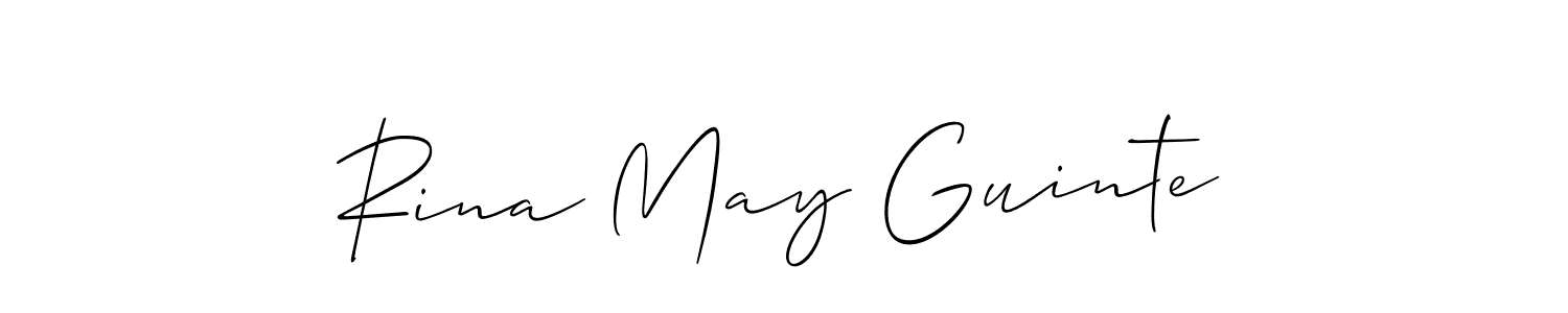 You can use this online signature creator to create a handwritten signature for the name Rina May Guinte. This is the best online autograph maker. Rina May Guinte signature style 2 images and pictures png