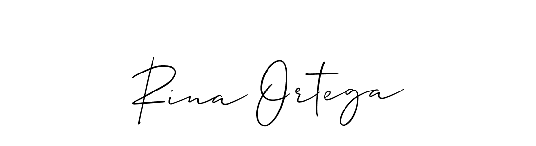 Best and Professional Signature Style for Rina Ortega. Allison_Script Best Signature Style Collection. Rina Ortega signature style 2 images and pictures png