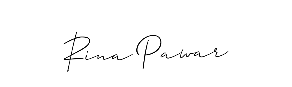Also we have Rina Pawar name is the best signature style. Create professional handwritten signature collection using Allison_Script autograph style. Rina Pawar signature style 2 images and pictures png