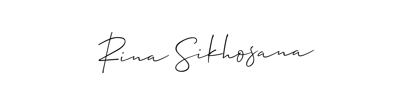 Make a beautiful signature design for name Rina Sikhosana. Use this online signature maker to create a handwritten signature for free. Rina Sikhosana signature style 2 images and pictures png