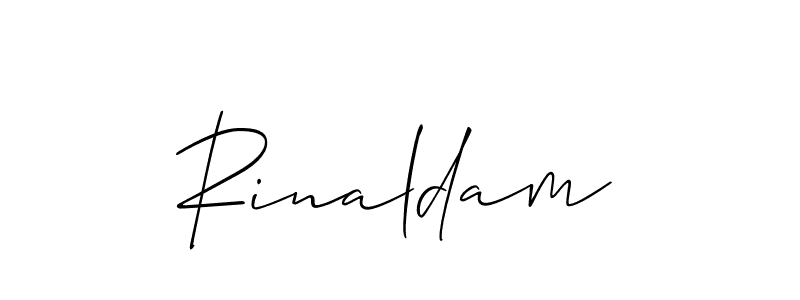 Check out images of Autograph of Rinaldam name. Actor Rinaldam Signature Style. Allison_Script is a professional sign style online. Rinaldam signature style 2 images and pictures png