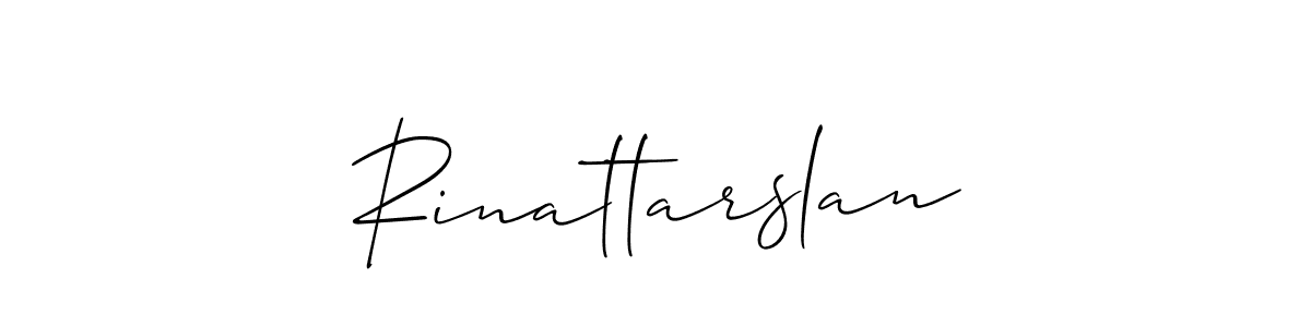 Also we have Rinattarslan name is the best signature style. Create professional handwritten signature collection using Allison_Script autograph style. Rinattarslan signature style 2 images and pictures png