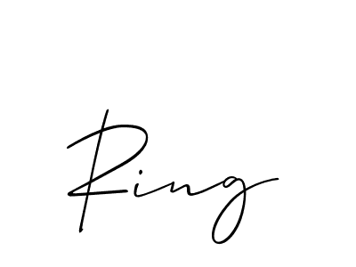 It looks lik you need a new signature style for name Ring. Design unique handwritten (Allison_Script) signature with our free signature maker in just a few clicks. Ring signature style 2 images and pictures png