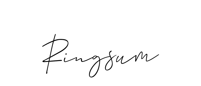 How to Draw Ringsum signature style? Allison_Script is a latest design signature styles for name Ringsum. Ringsum signature style 2 images and pictures png
