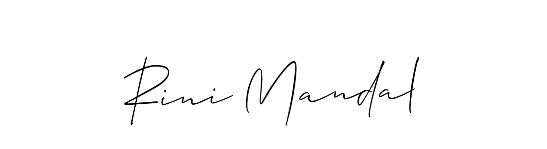 Make a short Rini Mandal signature style. Manage your documents anywhere anytime using Allison_Script. Create and add eSignatures, submit forms, share and send files easily. Rini Mandal signature style 2 images and pictures png