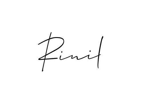 How to Draw Rinil signature style? Allison_Script is a latest design signature styles for name Rinil. Rinil signature style 2 images and pictures png