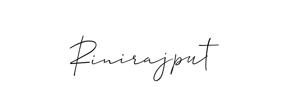 Rinirajput stylish signature style. Best Handwritten Sign (Allison_Script) for my name. Handwritten Signature Collection Ideas for my name Rinirajput. Rinirajput signature style 2 images and pictures png