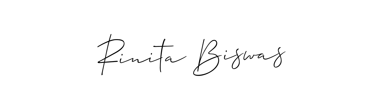 Similarly Allison_Script is the best handwritten signature design. Signature creator online .You can use it as an online autograph creator for name Rinita Biswas. Rinita Biswas signature style 2 images and pictures png