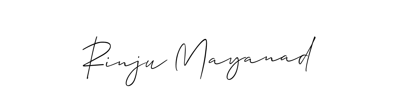 Rinju Mayanad stylish signature style. Best Handwritten Sign (Allison_Script) for my name. Handwritten Signature Collection Ideas for my name Rinju Mayanad. Rinju Mayanad signature style 2 images and pictures png