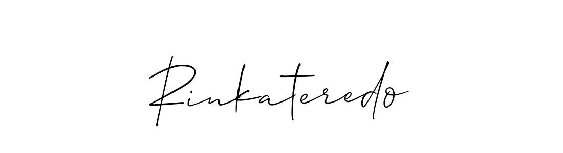 It looks lik you need a new signature style for name Rinkateredo. Design unique handwritten (Allison_Script) signature with our free signature maker in just a few clicks. Rinkateredo signature style 2 images and pictures png