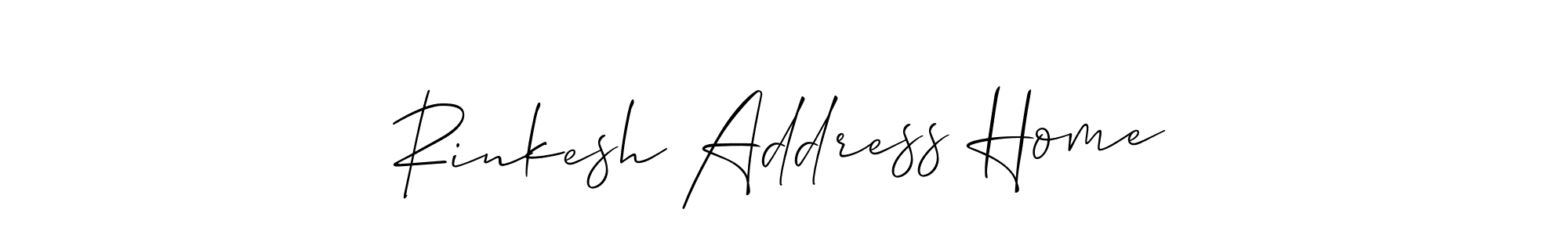 The best way (Allison_Script) to make a short signature is to pick only two or three words in your name. The name Rinkesh Address Home include a total of six letters. For converting this name. Rinkesh Address Home signature style 2 images and pictures png