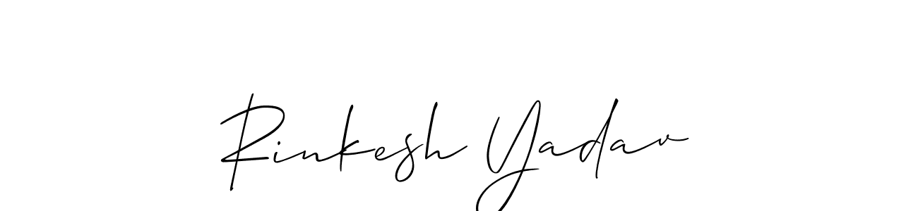 How to Draw Rinkesh Yadav signature style? Allison_Script is a latest design signature styles for name Rinkesh Yadav. Rinkesh Yadav signature style 2 images and pictures png