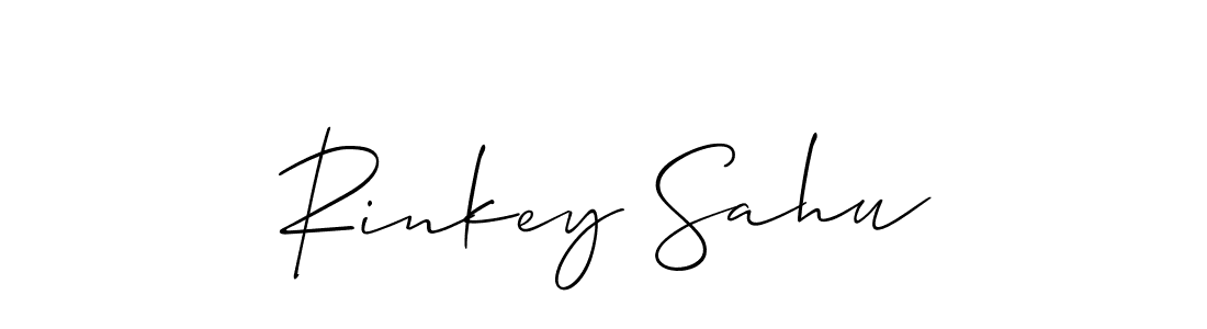 Make a short Rinkey Sahu signature style. Manage your documents anywhere anytime using Allison_Script. Create and add eSignatures, submit forms, share and send files easily. Rinkey Sahu signature style 2 images and pictures png