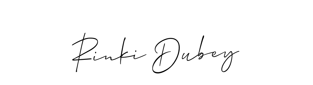 How to Draw Rinki Dubey signature style? Allison_Script is a latest design signature styles for name Rinki Dubey. Rinki Dubey signature style 2 images and pictures png