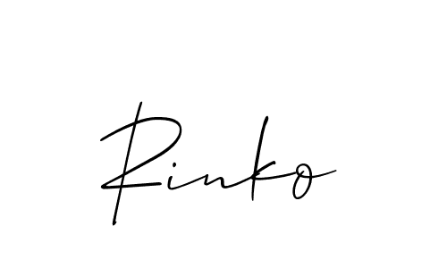 Best and Professional Signature Style for Rinko. Allison_Script Best Signature Style Collection. Rinko signature style 2 images and pictures png