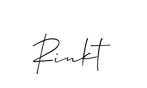 Best and Professional Signature Style for Rinkt. Allison_Script Best Signature Style Collection. Rinkt signature style 2 images and pictures png