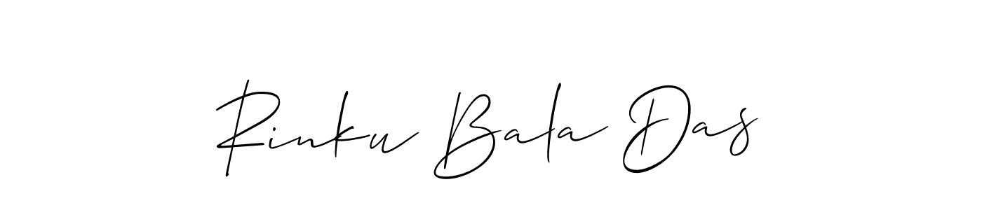 It looks lik you need a new signature style for name Rinku Bala Das. Design unique handwritten (Allison_Script) signature with our free signature maker in just a few clicks. Rinku Bala Das signature style 2 images and pictures png