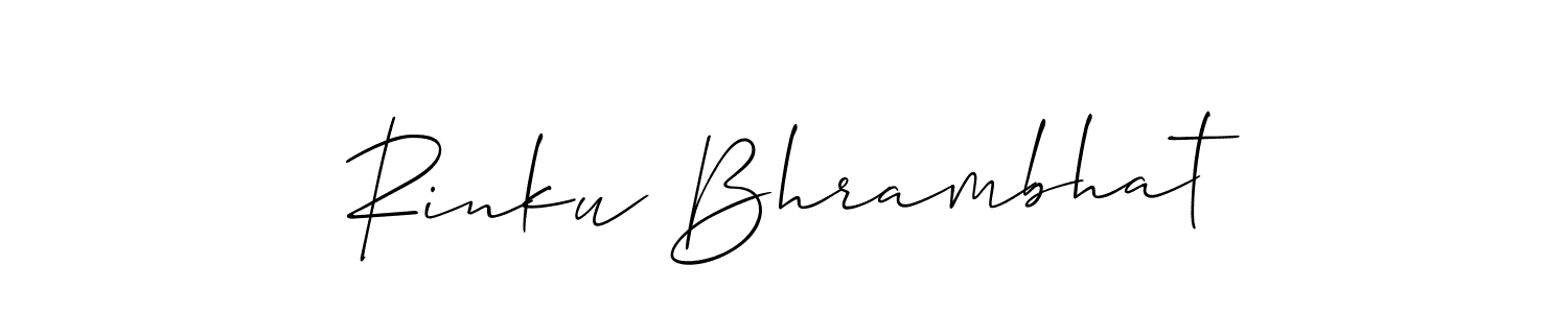 Once you've used our free online signature maker to create your best signature Allison_Script style, it's time to enjoy all of the benefits that Rinku Bhrambhat name signing documents. Rinku Bhrambhat signature style 2 images and pictures png