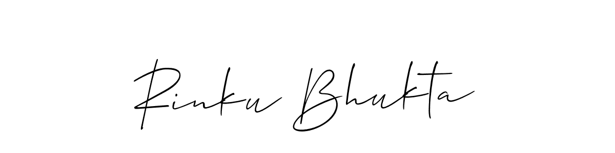 Also You can easily find your signature by using the search form. We will create Rinku Bhukta name handwritten signature images for you free of cost using Allison_Script sign style. Rinku Bhukta signature style 2 images and pictures png