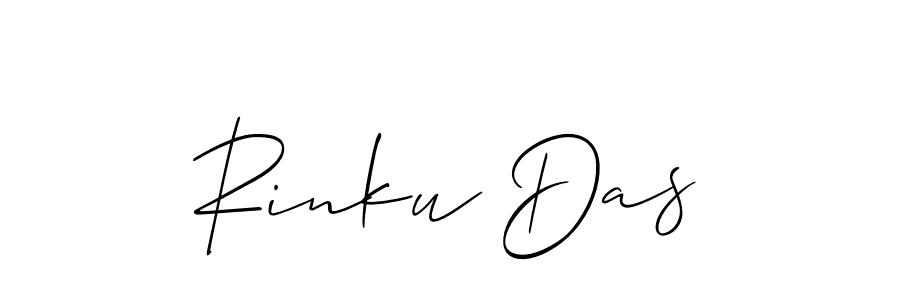 How to make Rinku Das signature? Allison_Script is a professional autograph style. Create handwritten signature for Rinku Das name. Rinku Das signature style 2 images and pictures png