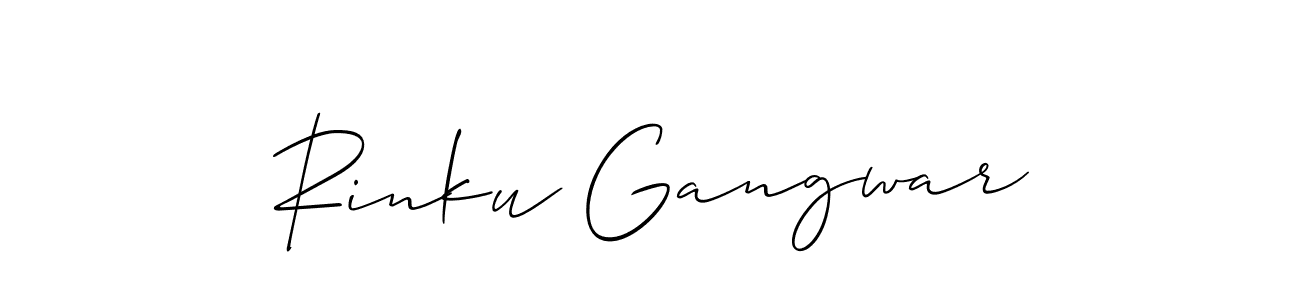 Once you've used our free online signature maker to create your best signature Allison_Script style, it's time to enjoy all of the benefits that Rinku Gangwar name signing documents. Rinku Gangwar signature style 2 images and pictures png