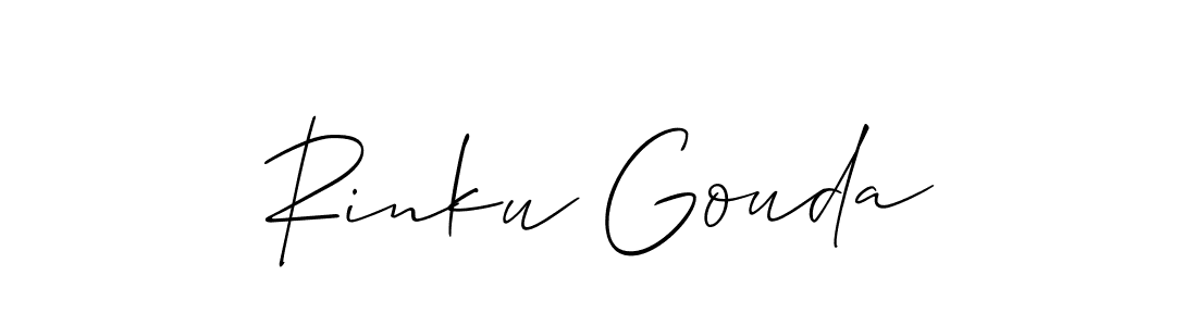 How to Draw Rinku Gouda signature style? Allison_Script is a latest design signature styles for name Rinku Gouda. Rinku Gouda signature style 2 images and pictures png