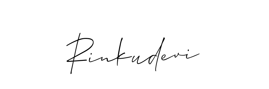 Make a short Rinkudevi signature style. Manage your documents anywhere anytime using Allison_Script. Create and add eSignatures, submit forms, share and send files easily. Rinkudevi signature style 2 images and pictures png
