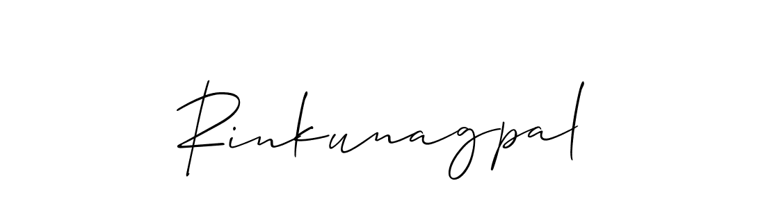 Also we have Rinkunagpal name is the best signature style. Create professional handwritten signature collection using Allison_Script autograph style. Rinkunagpal signature style 2 images and pictures png