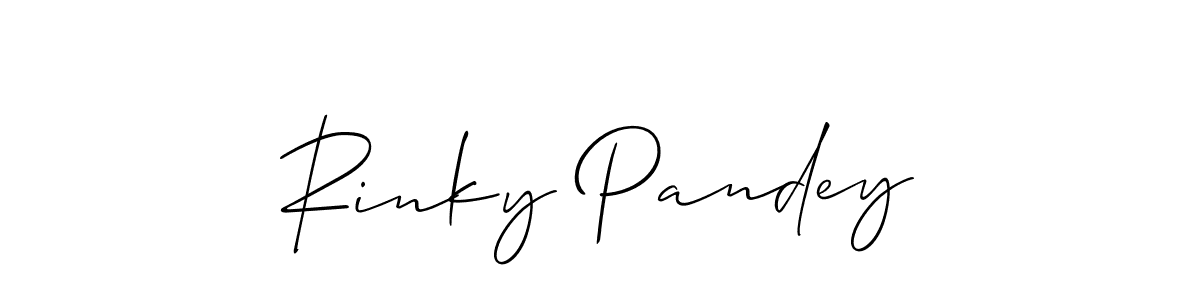 Check out images of Autograph of Rinky Pandey name. Actor Rinky Pandey Signature Style. Allison_Script is a professional sign style online. Rinky Pandey signature style 2 images and pictures png