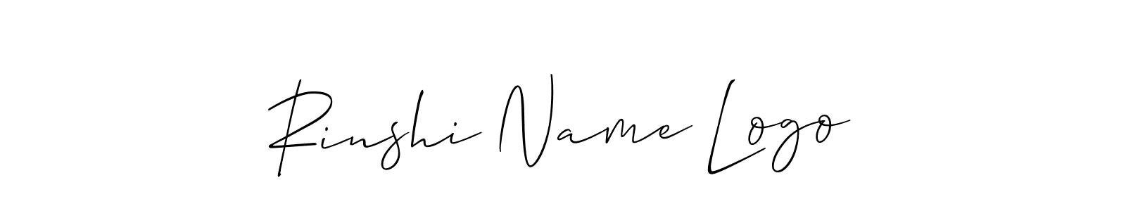 How to make Rinshi Name Logo name signature. Use Allison_Script style for creating short signs online. This is the latest handwritten sign. Rinshi Name Logo signature style 2 images and pictures png