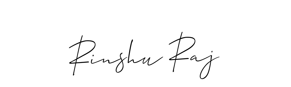 Rinshu Raj stylish signature style. Best Handwritten Sign (Allison_Script) for my name. Handwritten Signature Collection Ideas for my name Rinshu Raj. Rinshu Raj signature style 2 images and pictures png