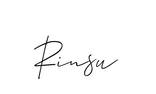 Best and Professional Signature Style for Rinsu. Allison_Script Best Signature Style Collection. Rinsu signature style 2 images and pictures png