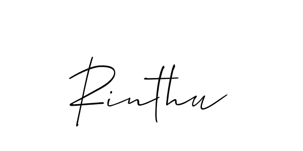 How to Draw Rinthu signature style? Allison_Script is a latest design signature styles for name Rinthu. Rinthu signature style 2 images and pictures png