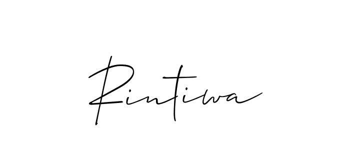 if you are searching for the best signature style for your name Rintiwa. so please give up your signature search. here we have designed multiple signature styles  using Allison_Script. Rintiwa signature style 2 images and pictures png