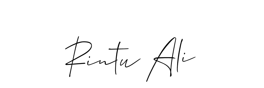 Rintu Ali stylish signature style. Best Handwritten Sign (Allison_Script) for my name. Handwritten Signature Collection Ideas for my name Rintu Ali. Rintu Ali signature style 2 images and pictures png