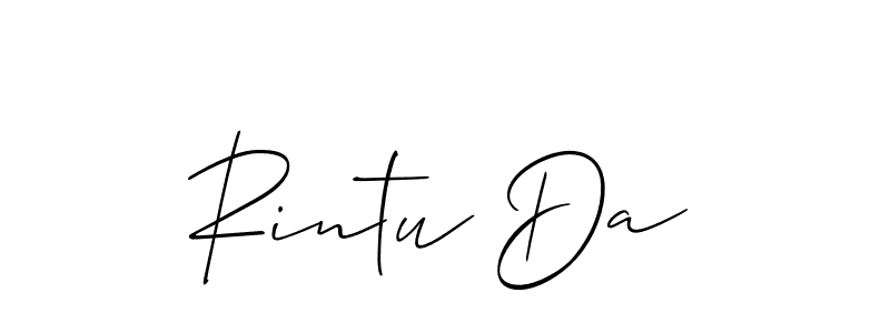 You can use this online signature creator to create a handwritten signature for the name Rintu Da. This is the best online autograph maker. Rintu Da signature style 2 images and pictures png