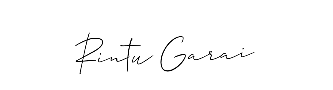 You should practise on your own different ways (Allison_Script) to write your name (Rintu Garai) in signature. don't let someone else do it for you. Rintu Garai signature style 2 images and pictures png