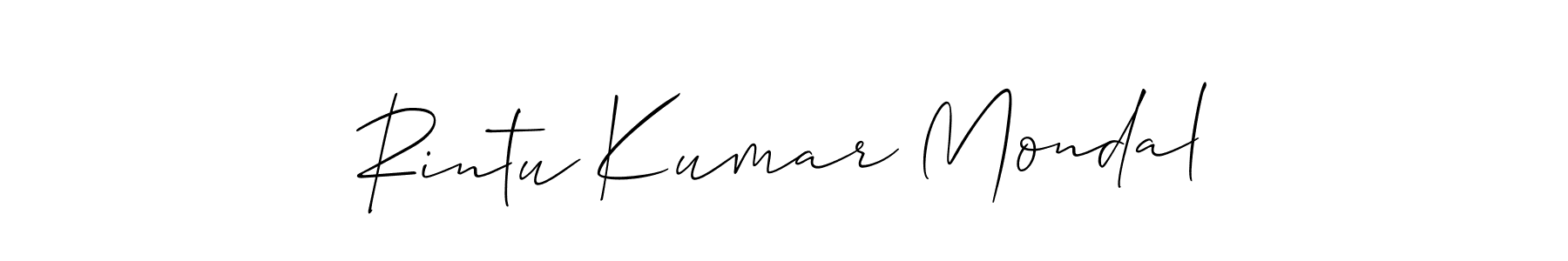 Also You can easily find your signature by using the search form. We will create Rintu Kumar Mondal name handwritten signature images for you free of cost using Allison_Script sign style. Rintu Kumar Mondal signature style 2 images and pictures png