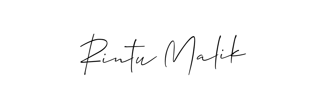 Best and Professional Signature Style for Rintu Malik. Allison_Script Best Signature Style Collection. Rintu Malik signature style 2 images and pictures png