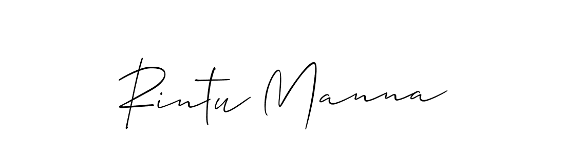 You should practise on your own different ways (Allison_Script) to write your name (Rintu Manna) in signature. don't let someone else do it for you. Rintu Manna signature style 2 images and pictures png