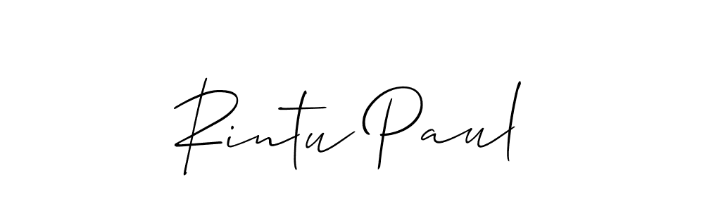 Make a short Rintu Paul signature style. Manage your documents anywhere anytime using Allison_Script. Create and add eSignatures, submit forms, share and send files easily. Rintu Paul signature style 2 images and pictures png