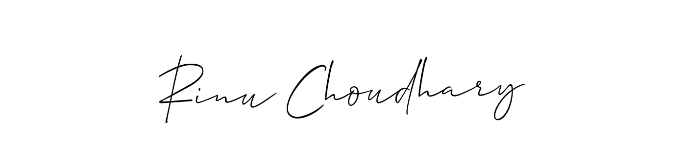 Also You can easily find your signature by using the search form. We will create Rinu Choudhary name handwritten signature images for you free of cost using Allison_Script sign style. Rinu Choudhary signature style 2 images and pictures png