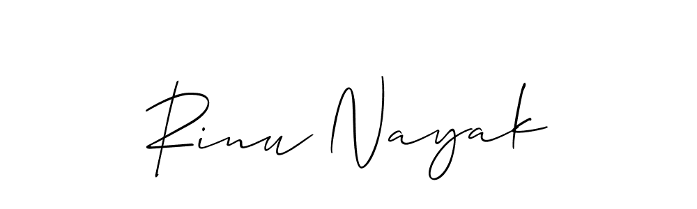 Also You can easily find your signature by using the search form. We will create Rinu Nayak name handwritten signature images for you free of cost using Allison_Script sign style. Rinu Nayak signature style 2 images and pictures png