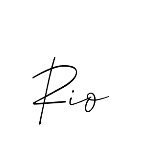 How to make Rio name signature. Use Allison_Script style for creating short signs online. This is the latest handwritten sign. Rio signature style 2 images and pictures png