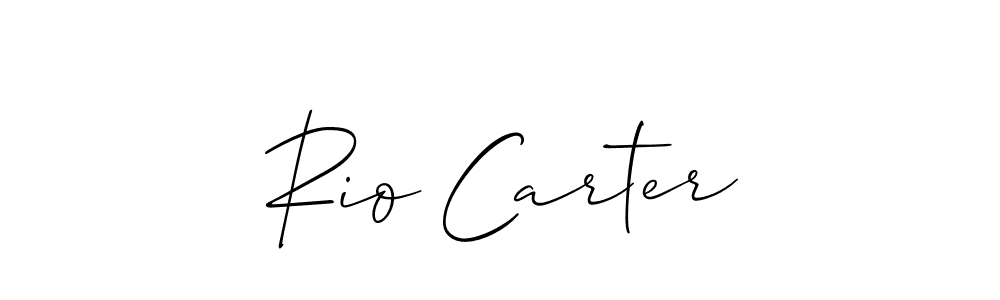 Best and Professional Signature Style for Rio Carter. Allison_Script Best Signature Style Collection. Rio Carter signature style 2 images and pictures png