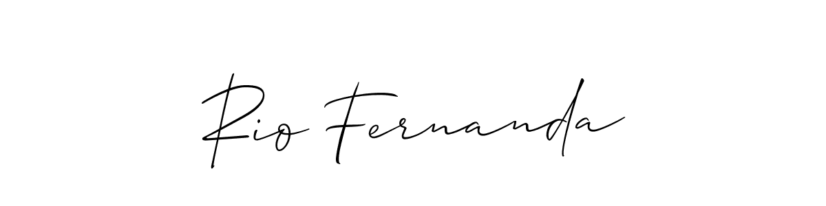 if you are searching for the best signature style for your name Rio Fernanda. so please give up your signature search. here we have designed multiple signature styles  using Allison_Script. Rio Fernanda signature style 2 images and pictures png