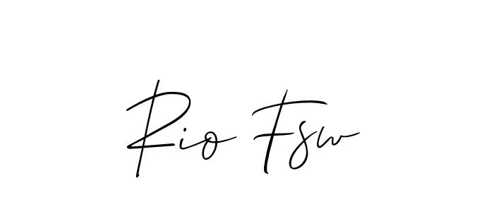 if you are searching for the best signature style for your name Rio Fsw. so please give up your signature search. here we have designed multiple signature styles  using Allison_Script. Rio Fsw signature style 2 images and pictures png