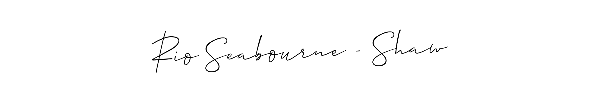 Best and Professional Signature Style for Rio Seabourne - Shaw. Allison_Script Best Signature Style Collection. Rio Seabourne - Shaw signature style 2 images and pictures png