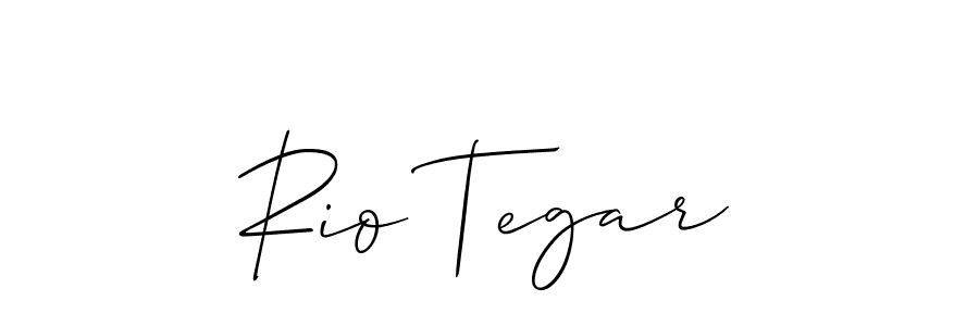 It looks lik you need a new signature style for name Rio Tegar. Design unique handwritten (Allison_Script) signature with our free signature maker in just a few clicks. Rio Tegar signature style 2 images and pictures png