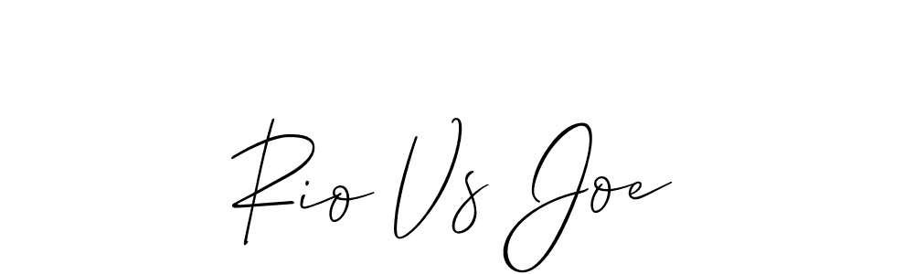 Also we have Rio Vs Joe name is the best signature style. Create professional handwritten signature collection using Allison_Script autograph style. Rio Vs Joe signature style 2 images and pictures png